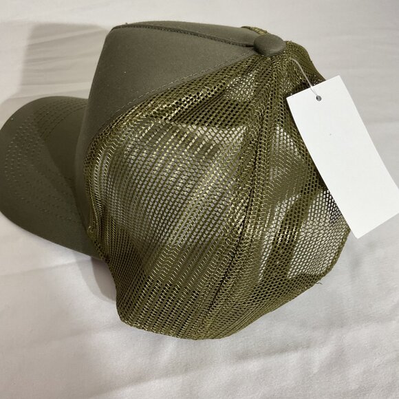 Bass Pro Shops Olive Trucker Hat Mesh Back Adjustable Snapback Cap - Picture 3 of 5